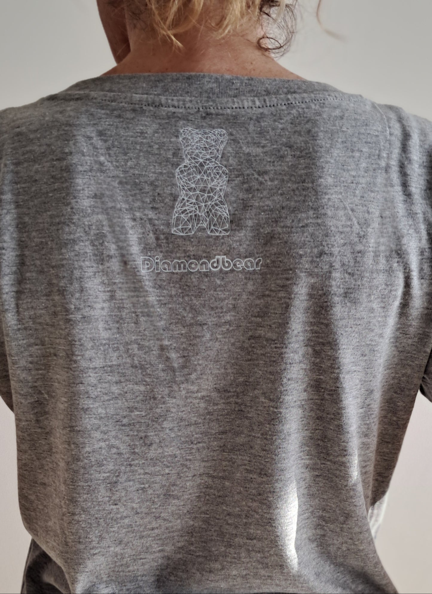 T-SHIRT col en V Femme Heather Grey
