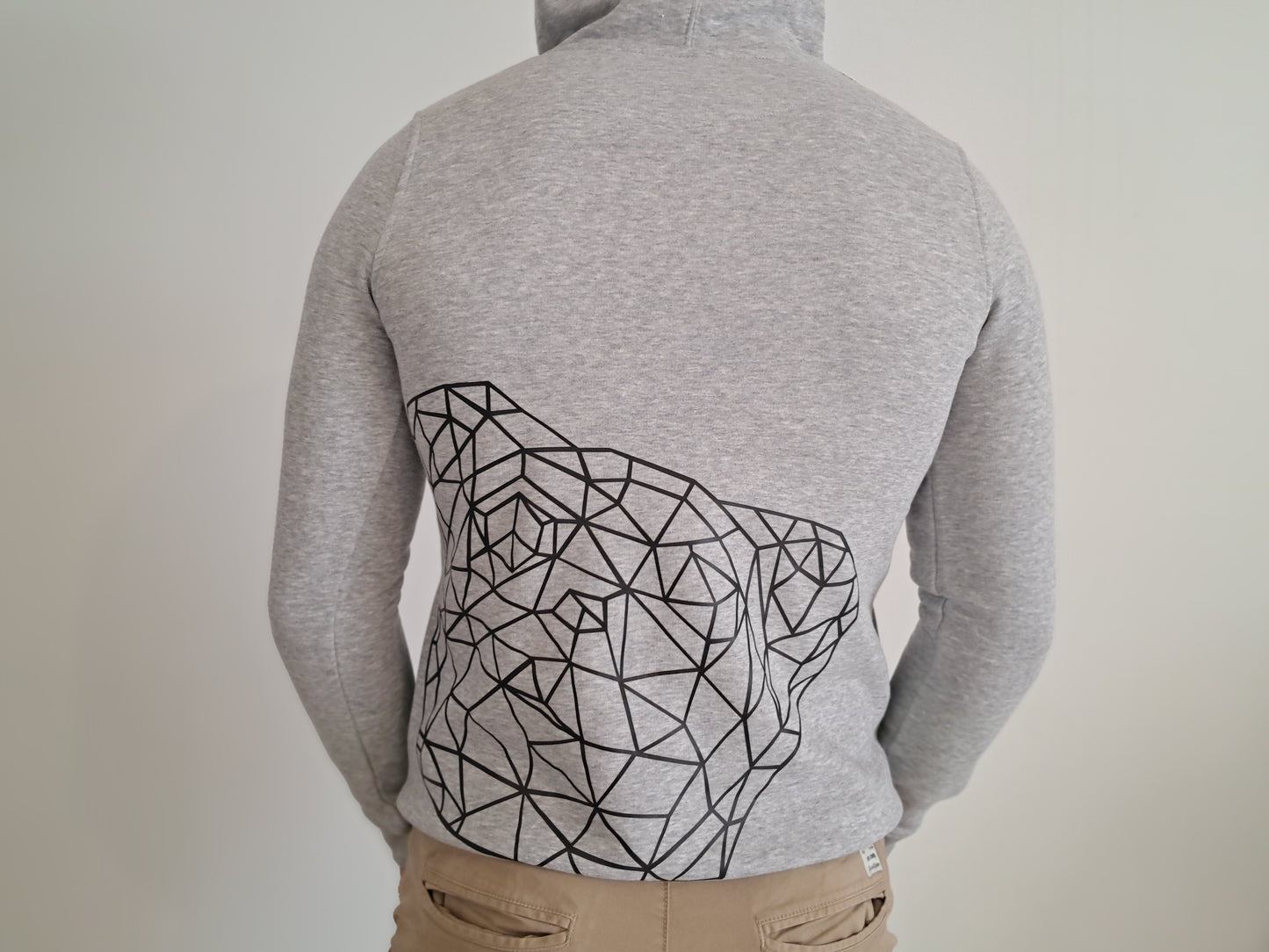 HOODIE Men Heather Grey/Black