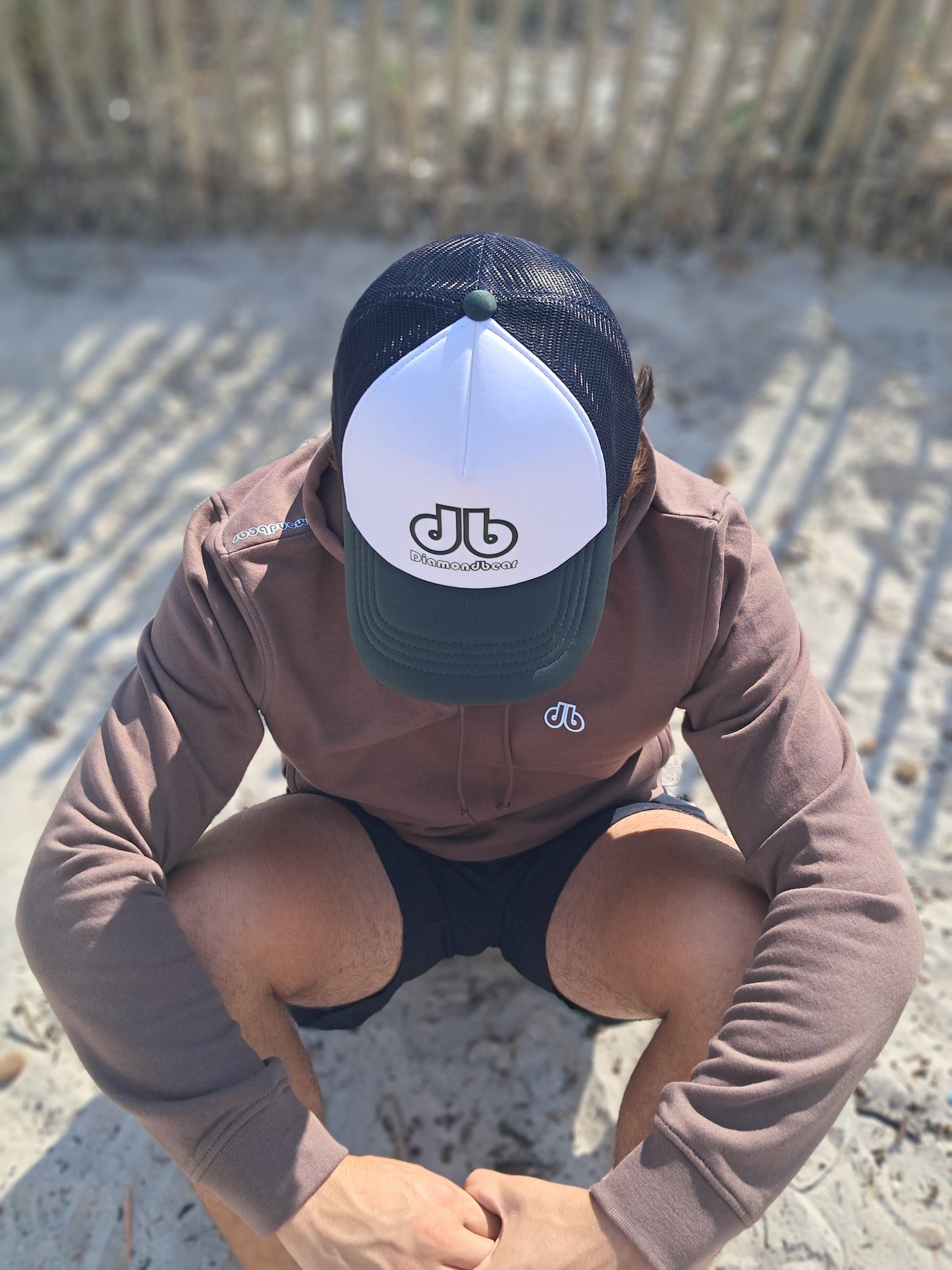 CAP TRUCKER Black/Olive
