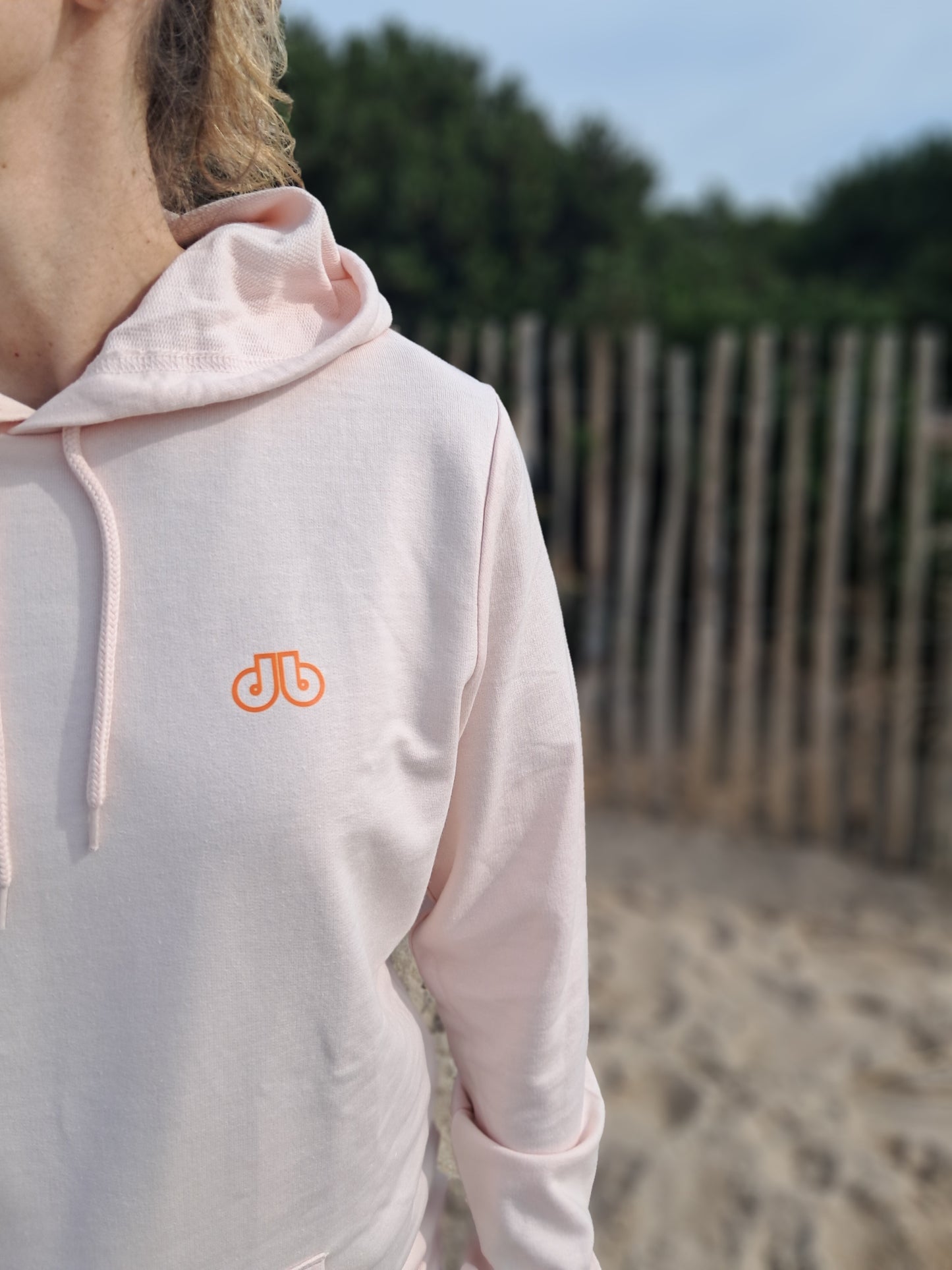 HOODIE Femme Nude/Orange