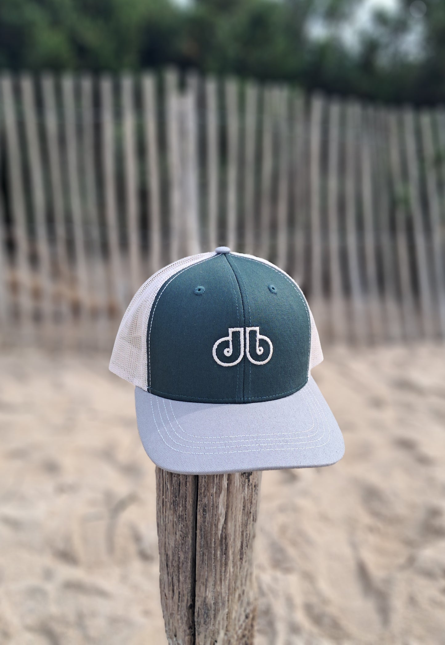 CAP Trucker Bottle Green/Grey/Stone