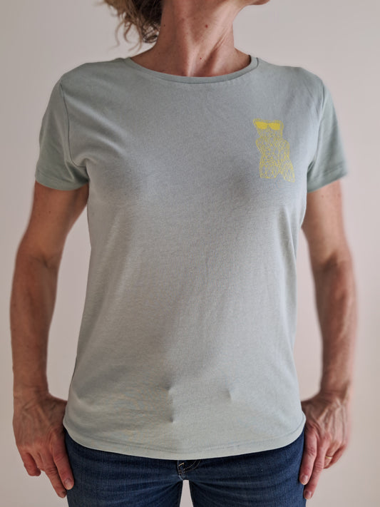T-SHIRT Classic Femme Sage/Yellow
