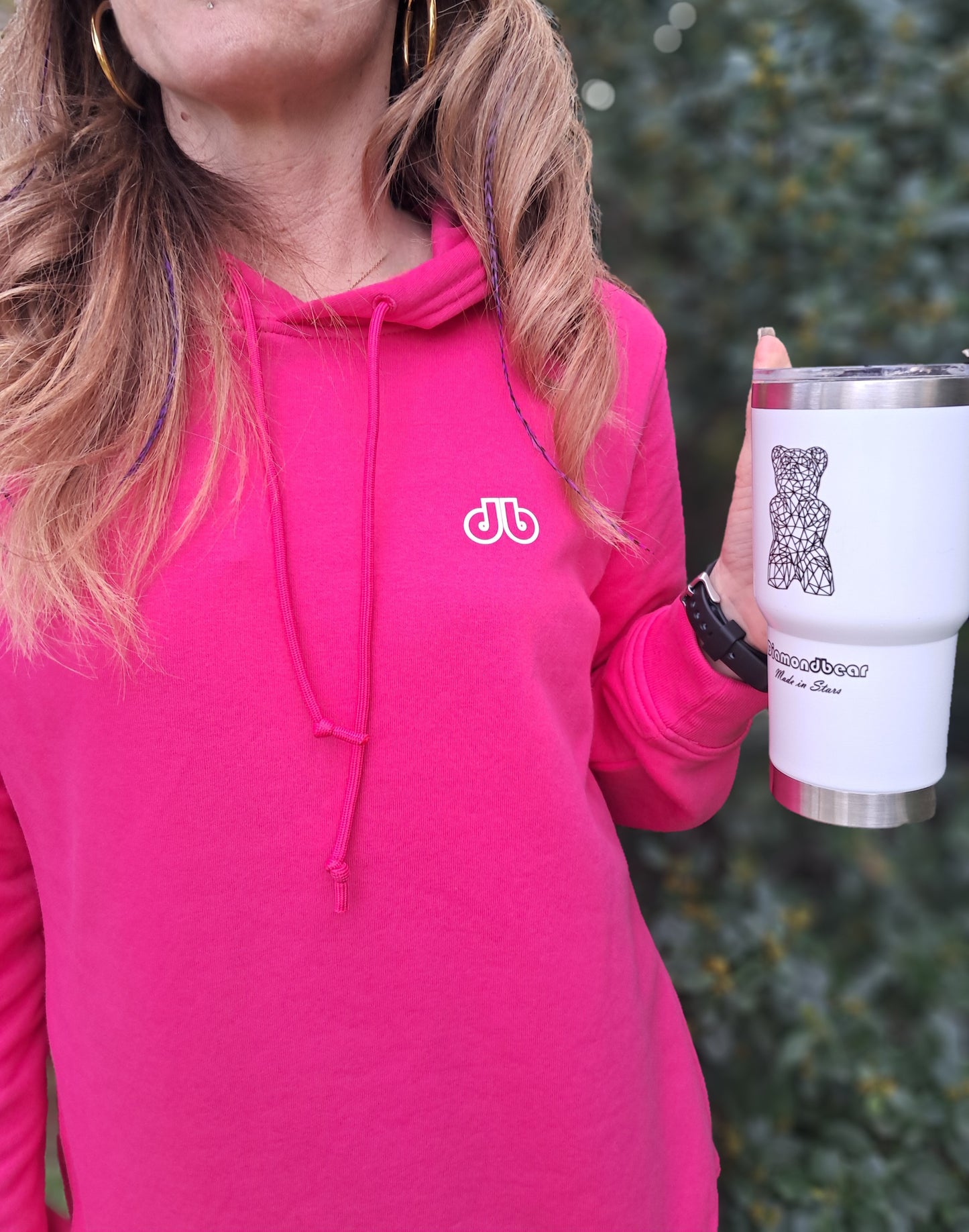 HOODIE Femme Magenta Pink