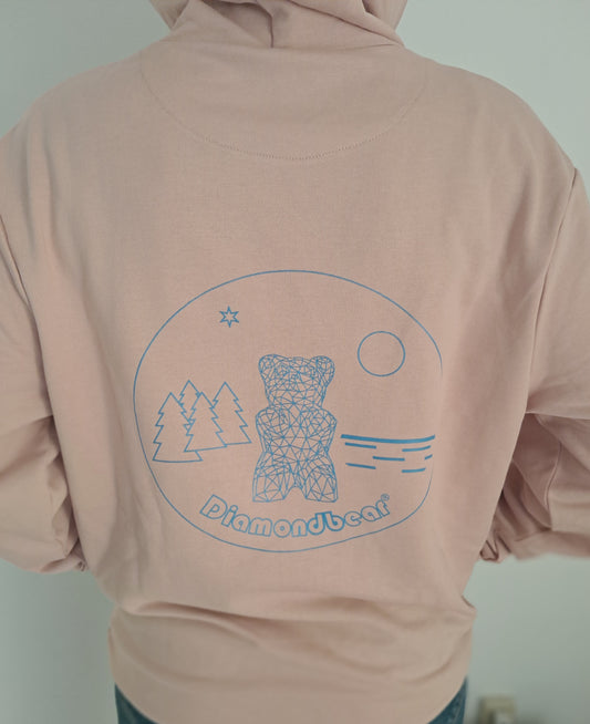 HOODIE Femme Soft Rose/Blue