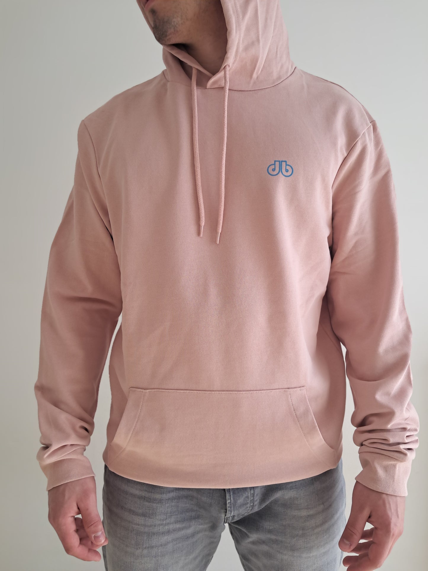 Men's Hoodie Soft Pink/Blue