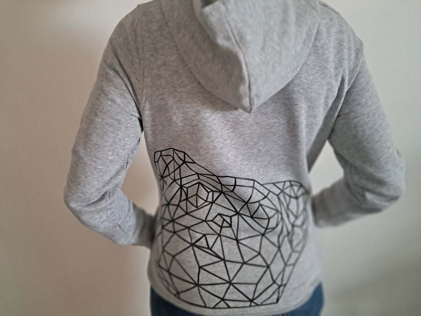 HOODIE Femme Heather Grey/Black