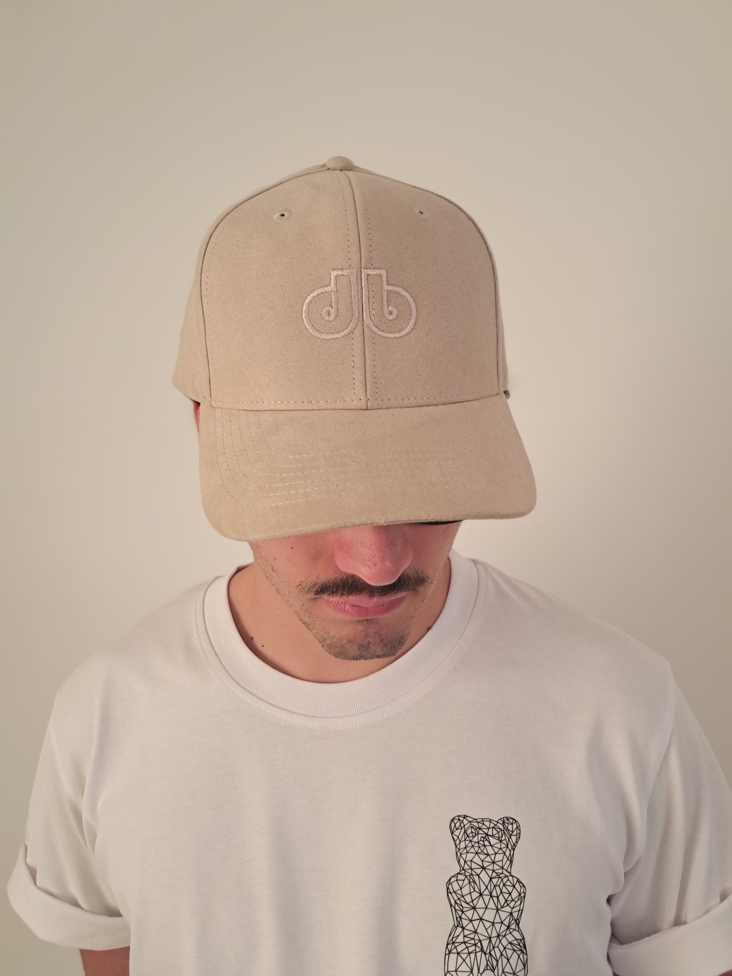 Baseball Cap Fake Suede Stone