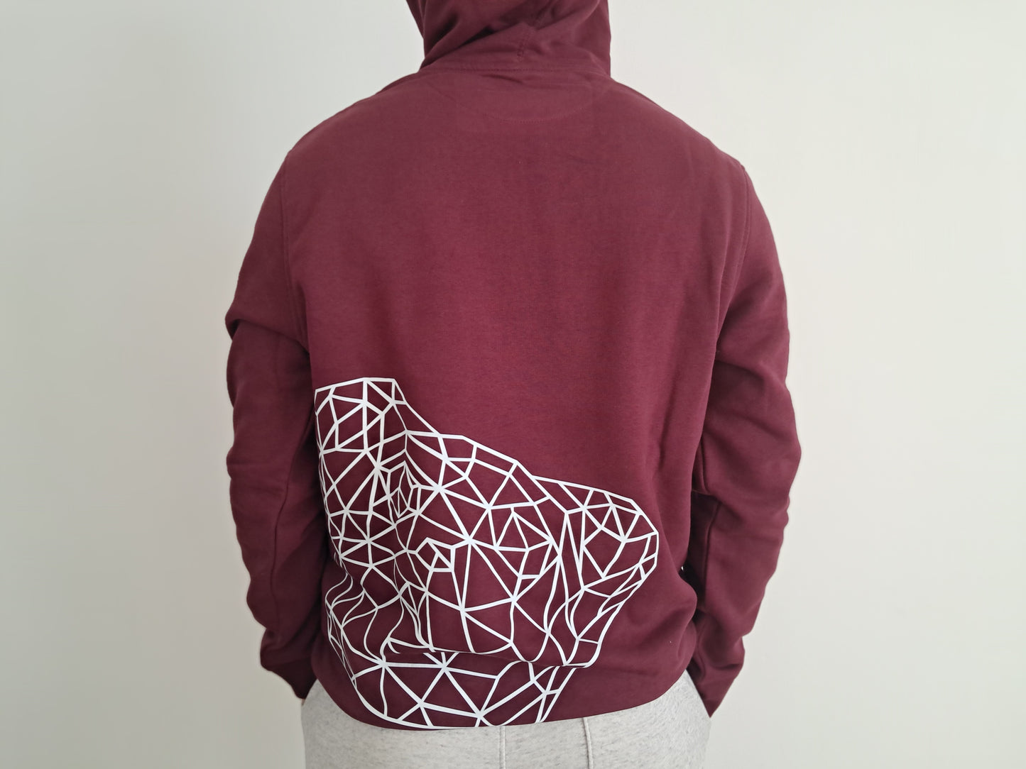 Men's Burgundy Hoodie