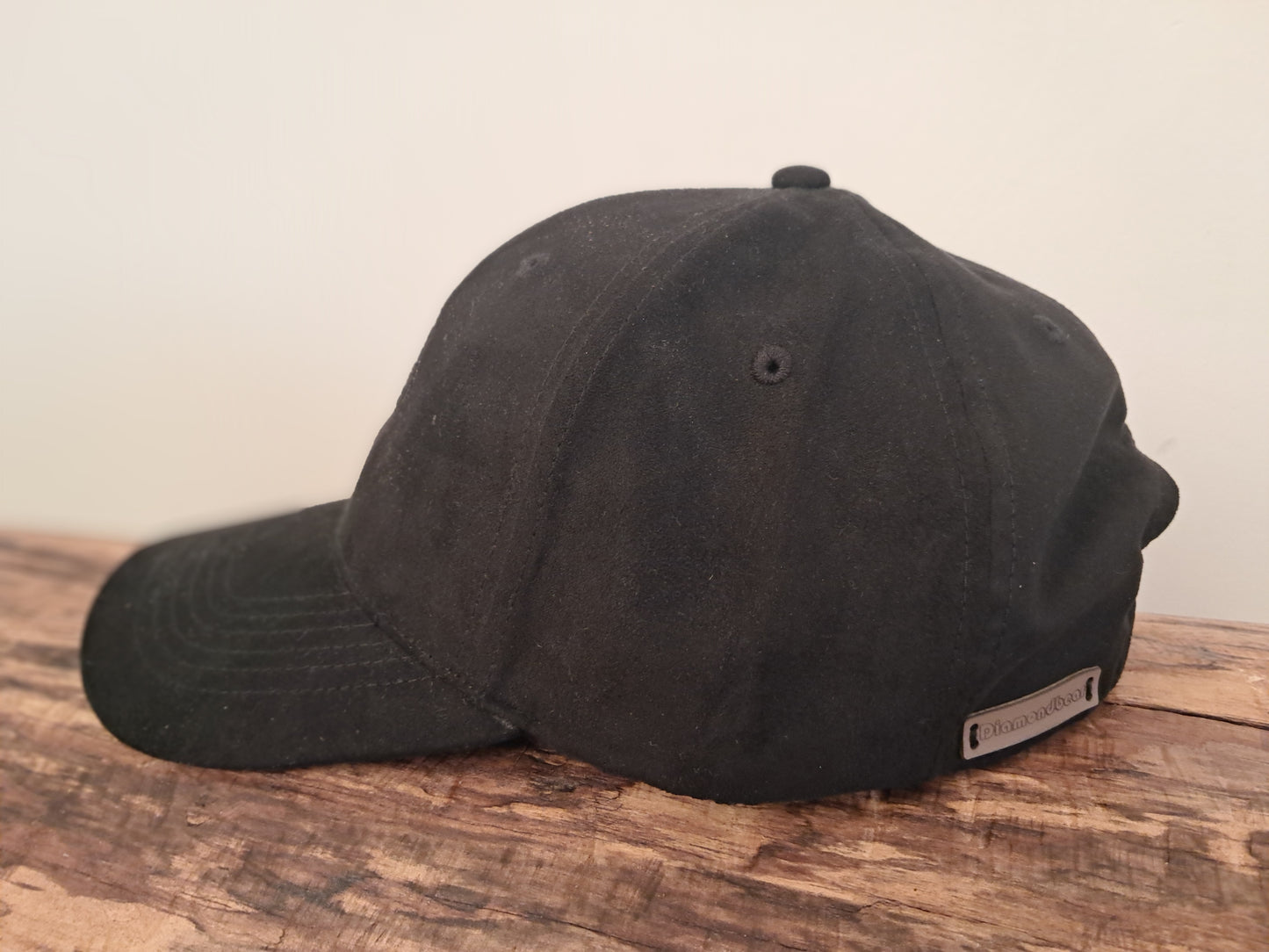 Baseball Cap Faux Suede Black
