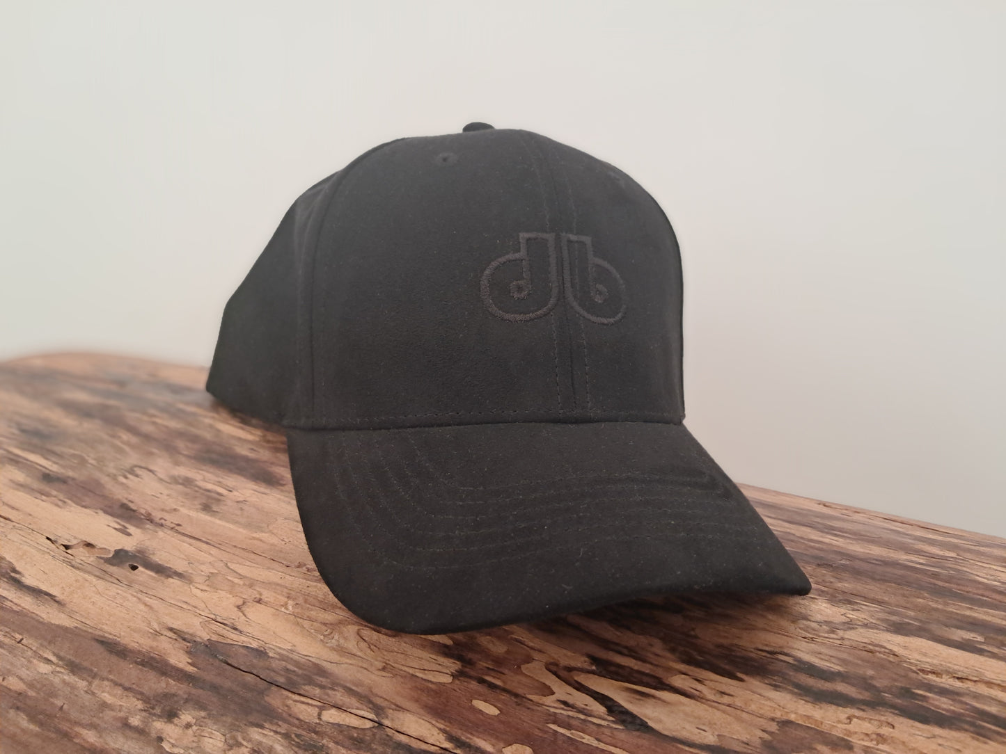 Baseball Cap Faux Suede Black