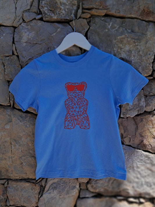 T-SHIRT Kid Sky Blue/ Orange